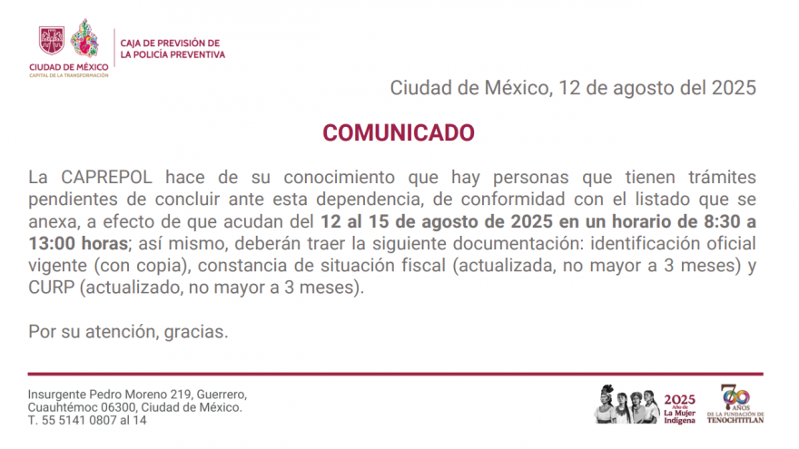 Comunicado
