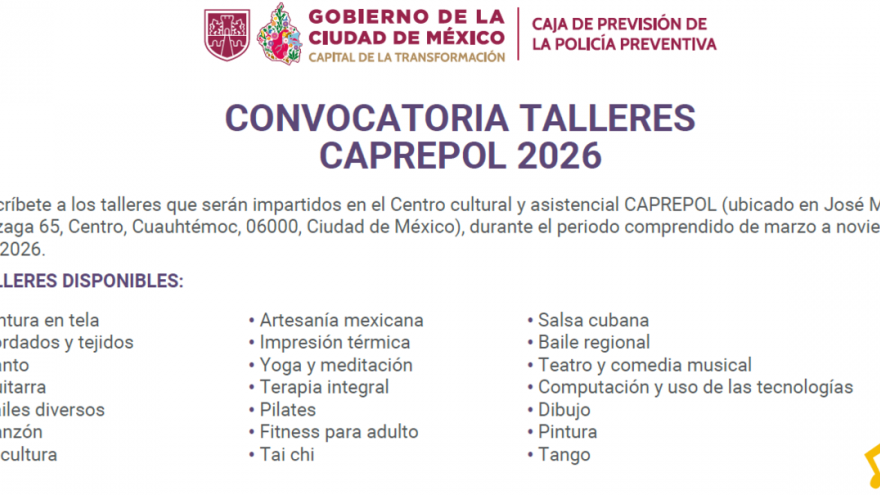 Convocatoria Inscripción Talleres
