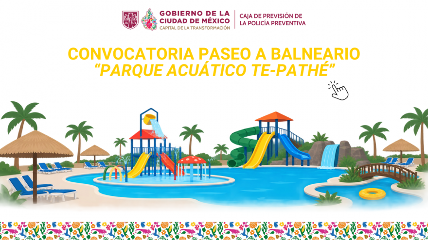 Convocatoria paseo Parque Acuático Te-Pathé registro 7 de octubre de 2026